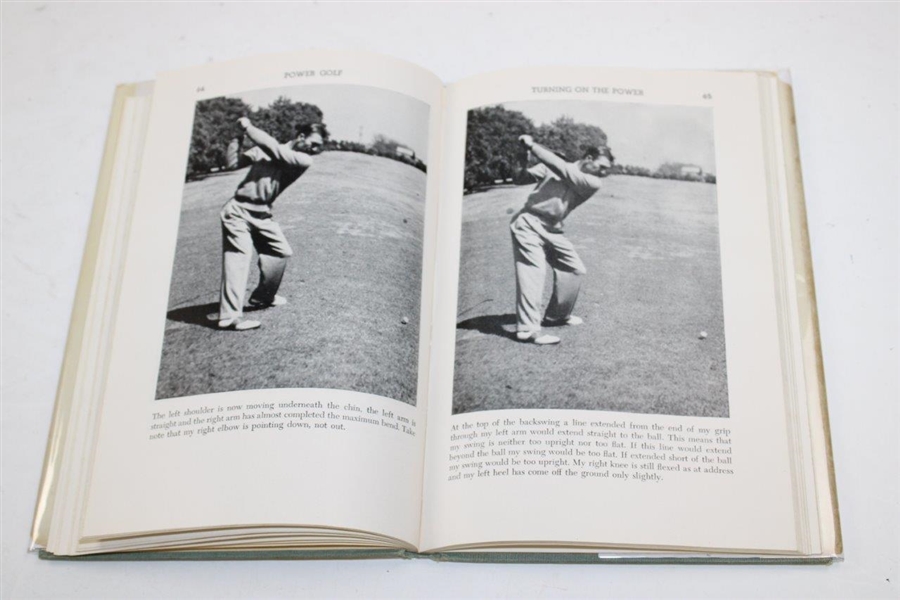 Ben Hogan Signed 1948 'Power Golf' Book with Dust Cover JSA ALOA