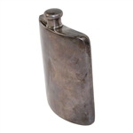 Sterling Silver Hand Etched Pocket Monogrammed Flask 