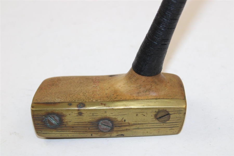 Donald Ross Hickory Shaft Putter With Inscription On Top Of Putter “D J Ross”