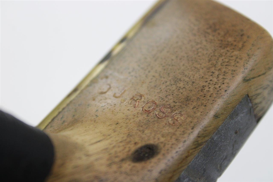 Donald Ross Hickory Shaft Putter With Inscription On Top Of Putter “D J Ross”