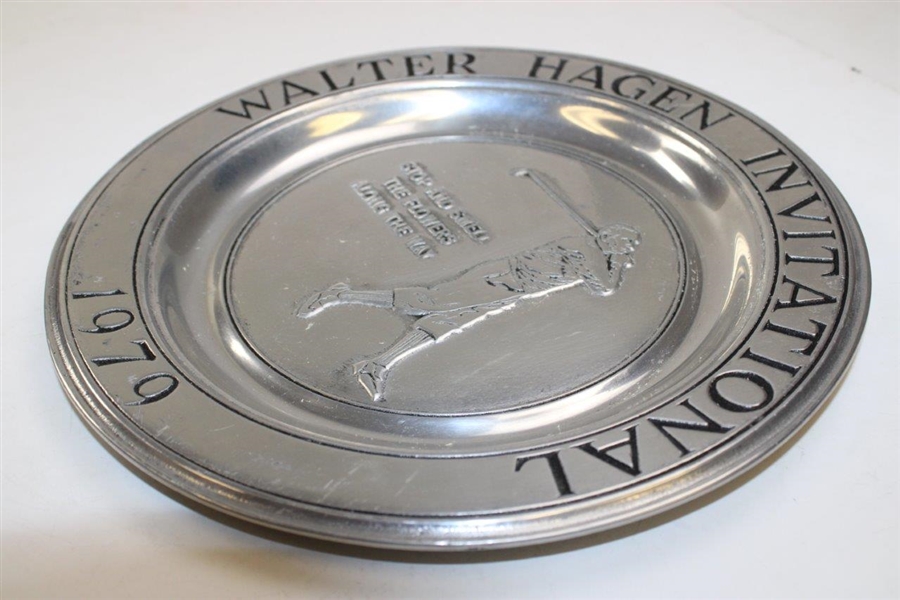 1979 Walter Hagen Invitational Pewter Plate