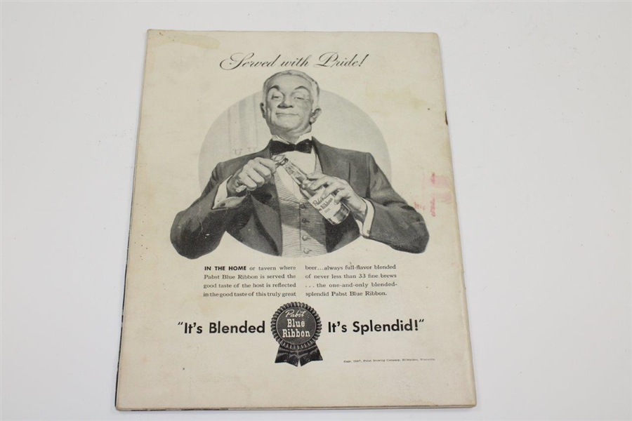 1947 US Amateur Championship at Pebble Beach/Del Monte Program