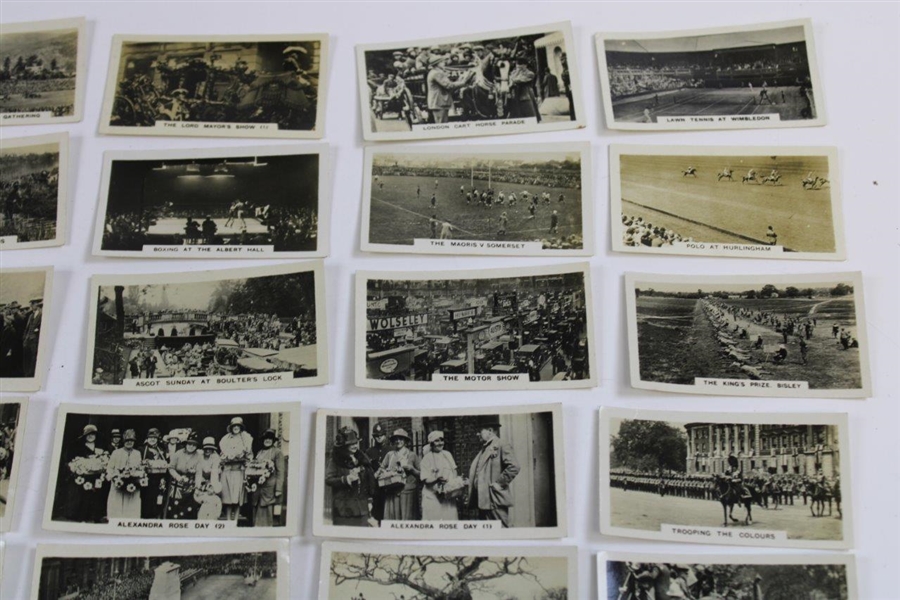 Complete Set of Fifty (50) W.D. & H.O. Wills Bristol & London Homeland Evets Tobacco Cards