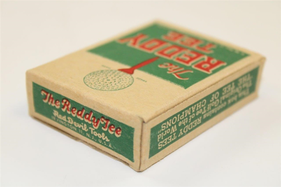 Vintage The Reddy Tee 'Tee of Champions' by Red Devil Tools Box with 18 Tees