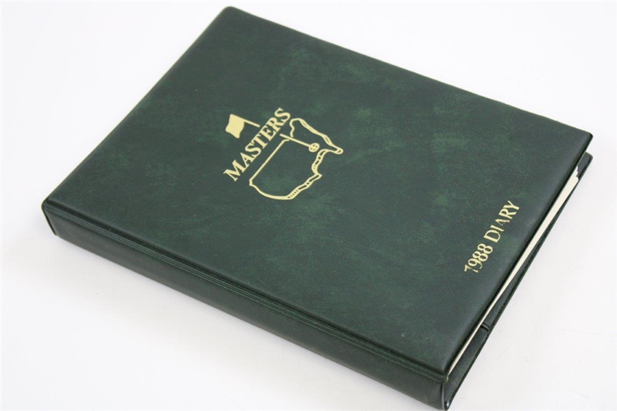 1988 Masters Golf Tournament Diary Planner with Calendar, Photos, & other