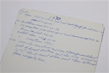 Re-print Bobby Jones Wire Photo with Printed Signature - Unknown Handwriting on Verso