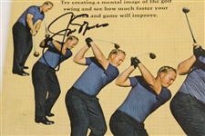 Jack Nicklaus Signed 1967 Golf Swing Sequence Magazine