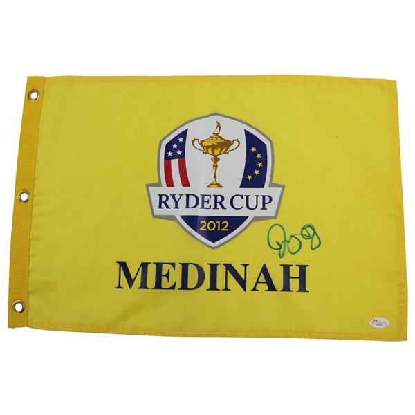 Rory McIlroy Signed 2012 Ryder Cup at Medinah Screen Flag JSA# X55632