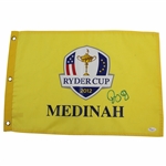 Rory McIlroy Signed 2012 Ryder Cup at Medinah Screen Flag JSA# X55632