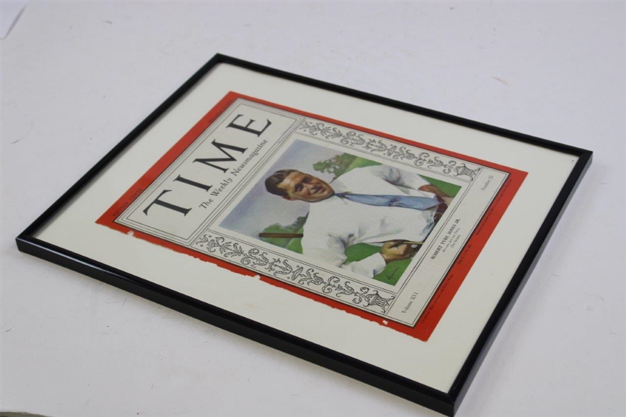 1930 Bobby Jones Time Magazine Cover - Framed 