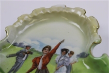 c.1900 Porcelain Ashtray By Schwartzburg