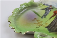 c.1900 Porcelain Ashtray By Schwartzburg