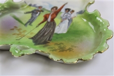c.1900 Porcelain Ashtray By Schwartzburg