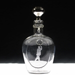 c.1900 Reed & Barton Whiskey Decanter w/Sterling Silver Thistle Stopper