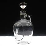 c.1900 Reed & Barton Whiskey Decanter w/Sterling Silver Thistle Stopper