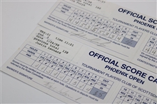 Watson/Furyk/Daly & Leonard Signed 1998 Match Used Official Phoenix Open Scorecards