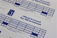 Montgomerie/Kite/Harrington & Clarke Signed 1998/1999 Match Used Bay Hill Inv. Scorecards