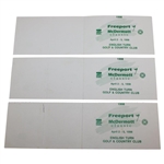 Woosnam/Olazabal/Azinger & others Signed 1998 Signed Matched Used Freeport McDermott Scorecards