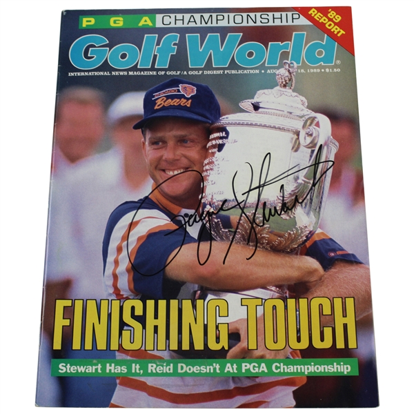 Payne Stewart Signed August 1989 Golf World Magazine JSA ALOA