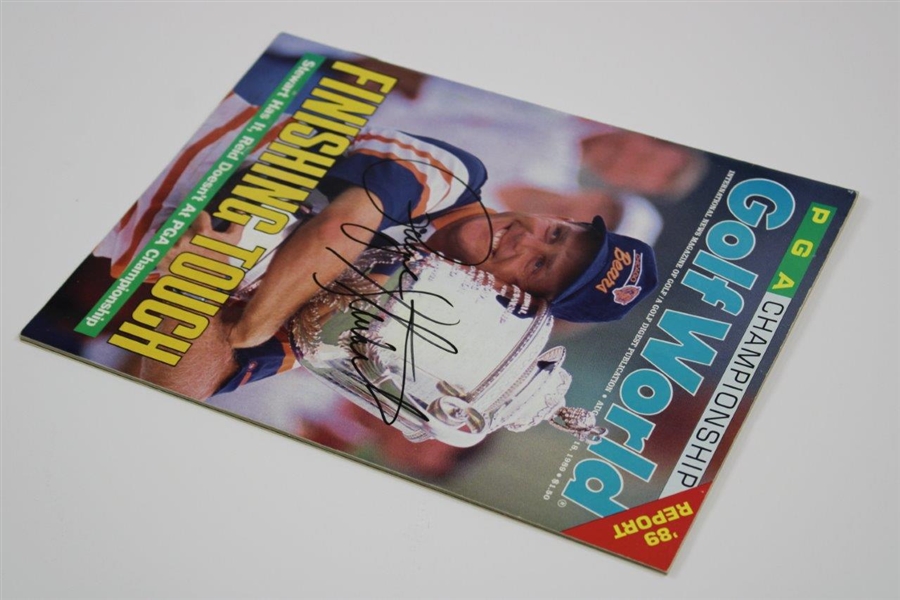 Payne Stewart Signed August 1989 Golf World Magazine JSA ALOA