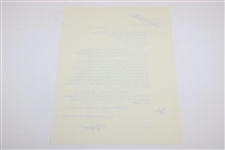 The Masters-Profile Of A Tournament' with Letter From Cliff Robert's Secretary