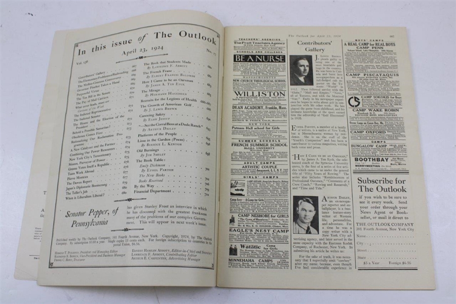 1924 The Outlook Magazine - April Issue 