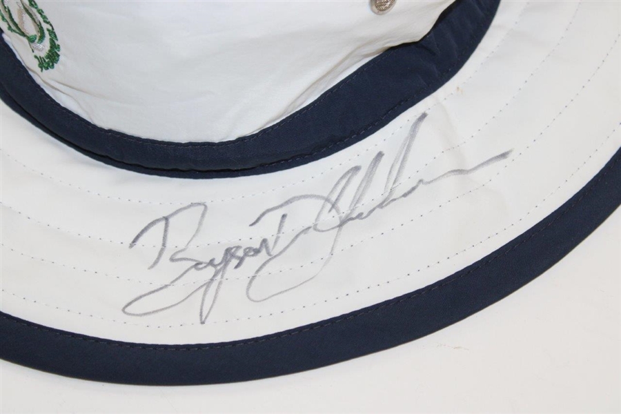 Bryson Dechambeau & Urban Meyer Signed Memorial Tournament Bucket Hat JSA ALOA
