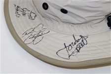 Speith, DJ, Fowler & others Signed Memorial Tournament Marshal Bucket Hat JSA ALOA