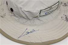 Speith, DJ, Fowler & others Signed Memorial Tournament Marshal Bucket Hat JSA ALOA