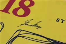 Gary Player Signed 150th OPEN at St. Andrews Flag JSA ALOA