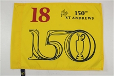 Two (2) Brooks Koepka Signed 150th OPEN at St. Andrews Flag JSA ALOA