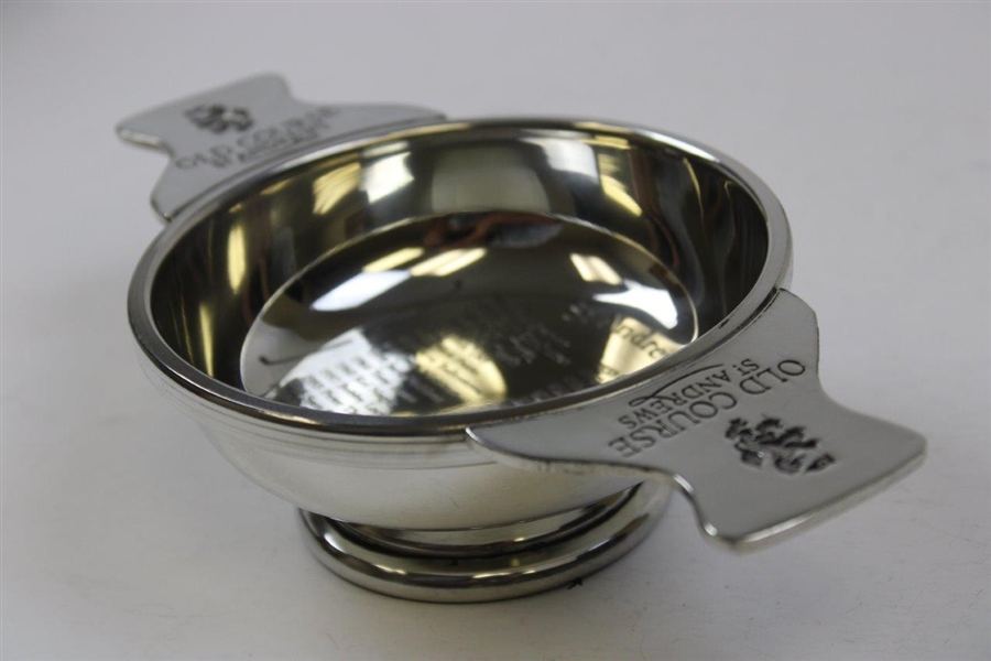 Old Course St. Andrews Open Champions Quaich Bowl w/Names Engraved in Original Box