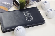 150th OPEN at St. Andrews Scorecard Holder, Yardage Book, Sleeve & 6 Logo Golf Balls