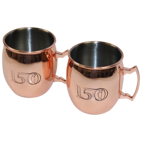 Pair of 150th OPEN at St. Andrews Copper 'Moscow Mule' Mugs