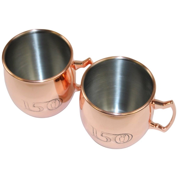 Pair of 150th OPEN at St. Andrews Copper 'Moscow Mule' Mugs