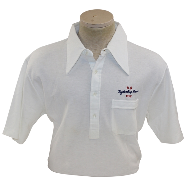 1973 Team USA Ryder Cup Team Issued White Polo Shirt - Size XL