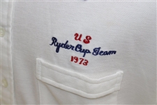 1973 Team USA Ryder Cup Team Issued White Polo Shirt - Size XL