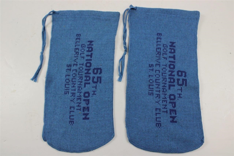 Two (2) 1965 National Open Golf Tournament at Bellerive Country Club Range Bags
