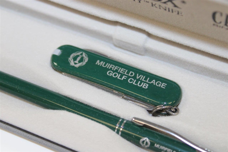 Muirfield Village Golf Club Victorinox Swiss Knife & Pen In Box