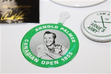 Two (2) Arnie's Army Pins w/Canadian Open Tab & 50th Ann. Pin in Original Package