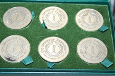 Bobby Jones, Hagen, Ouimet, Nelson, Sarazen & Vardon Commemorative Coin Set in Original Box
