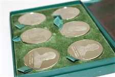 Bobby Jones, Hagen, Ouimet, Nelson, Sarazen & Vardon Commemorative Coin Set in Original Box