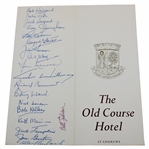1969 Multi-Signed The Old Course Hotel Dinner Menu/Pamphlet JSA ALOA