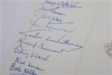 1969 Multi-Signed The Old Course Hotel Dinner Menu/Pamphlet JSA ALOA