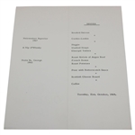 1969 Multi-Signed The Old Course Hotel Dinner Menu/Pamphlet JSA ALOA