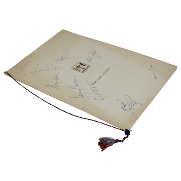 Jack, Arnie & Others Signed 1971 The Ryder Cup at Old Warson CC Victory Dinner Menu JSA ALOA