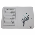 Hideki Matsuyama Signed Augusta National Golf Club Scorecard JSA #AJ28239