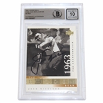 Jack Nicklaus Signed 2001 Upper Deck Golden Bear 1963 Card #108 - Beckett Graded 10 Autograph