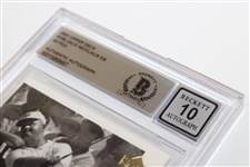 Jack Nicklaus Signed 2001 Upper Deck Golden Bear '1963' Card #108 - Beckett Graded 10 Autograph