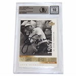 Jack Nicklaus Signed 2001 Upper Deck Golden Bear 1967 Card #112 - Beckett Graded 10 Autograph